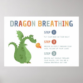 Dragon Breathing Calm Down Classroom Poster