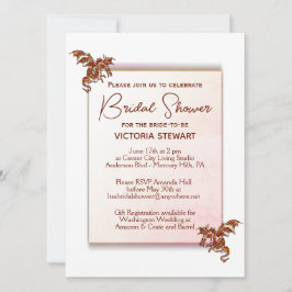 Dragon Bridal Shower-uitnodiging Kaart