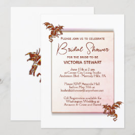 Dragon Bridal Shower-uitnodiging Kaart