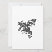 Dragon Bridal Shower-uitnodiging Kaart (Achterkant)