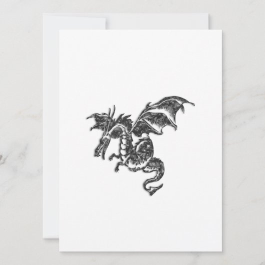 Dragon Bridal Shower-uitnodiging Kaart (Achterkant)