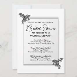 Dragon Bridal Shower-uitnodiging Kaart