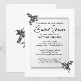 Dragon Bridal Shower-uitnodiging Kaart