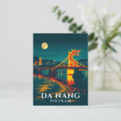 Dragon Bridge Da Nang Vietnam Reizen Briefkaart (Staand voorkant)