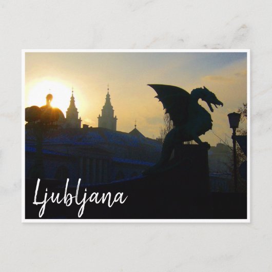 dragon bridge ljubljana briefkaart (Voorkant)