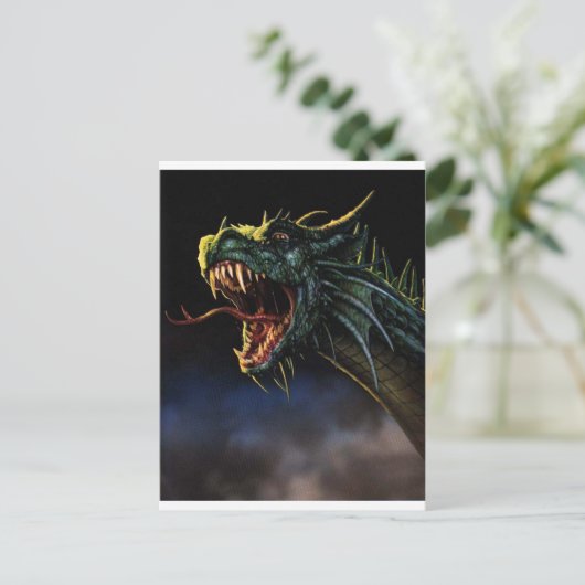 Dragón Briefkaart (Staand voorkant)