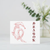 DRAGON BRIEFKAART (Staand voorkant)
