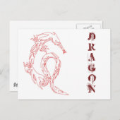 DRAGON BRIEFKAART (Voorkant / Achterkant)