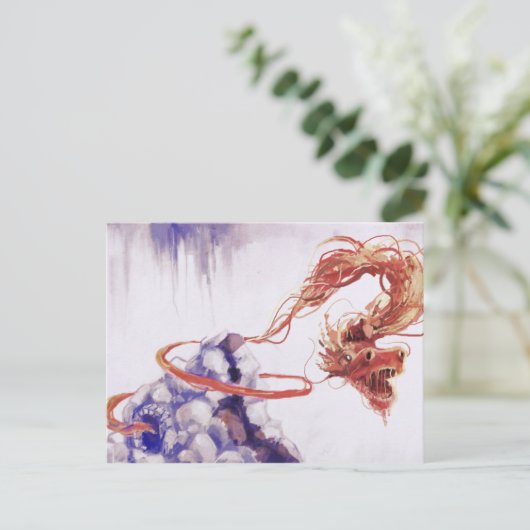 Dragon Briefkaart (Staand voorkant)