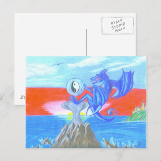 Dragon Briefkaart (Voorkant / Achterkant)