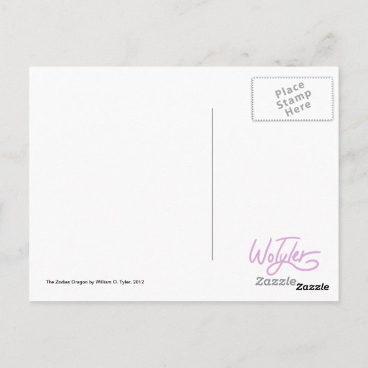 Dragon Briefkaart (Achterkant)