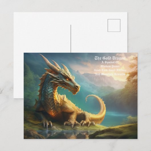 Dragon Briefkaart (Voorkant / Achterkant)
