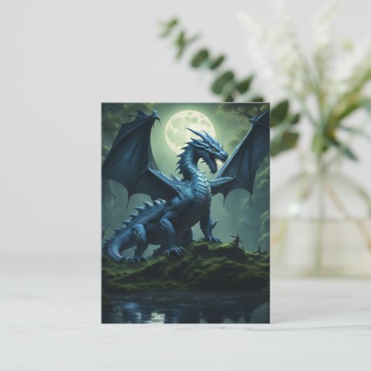 Dragon Briefkaart (Staand voorkant)