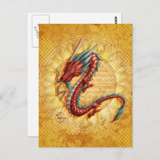 Dragon Briefkaart (Voorkant / Achterkant)