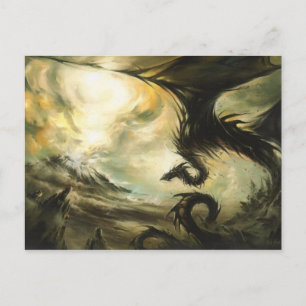 Dragon-Briefkaart Mythical Creature Art Greeting Briefkaart