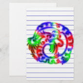 Dragon Briefpapier (Voorkant / Achterkant)