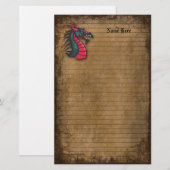 Dragon Brown gelinkt papier (Voorkant / Achterkant)