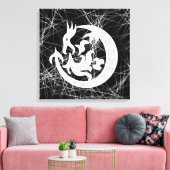 Dragon Bstromend vuur Canvas Afdruk (Insitu (Woonkamer))
