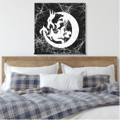 Dragon Bstromend vuur Canvas Afdruk (Insitu (Slaapkamer))