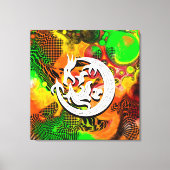 Dragon Bstromend vuur Canvas Afdruk (Voorkant)