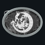 Dragon Bstromend vuur Gesp<br><div class="desc">Tribale kunst. Draak blaast vuur. Zwart-wit.</div>