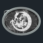 Dragon Bstromend vuur Gesp<br><div class="desc">Tribale kunst. Draak blaast vuur. Zwart-wit.</div>