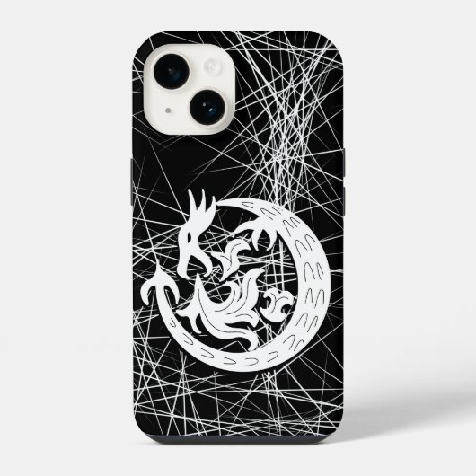 Dragon Bstromend vuur iPhone Hoesje (Achterkant)
