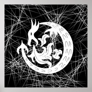 Dragon Bstromend vuur Poster