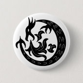 Dragon Bstromend vuur Ronde Button 5,7 Cm (Voorkant)