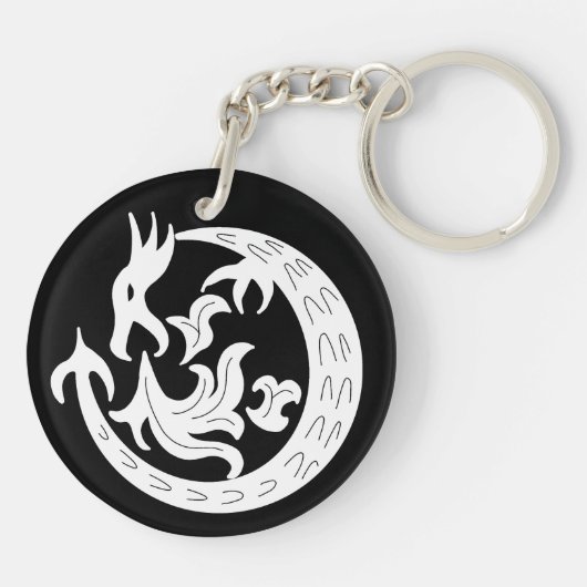 Dragon Bstromend vuur Sleutelhanger (Achterkant)