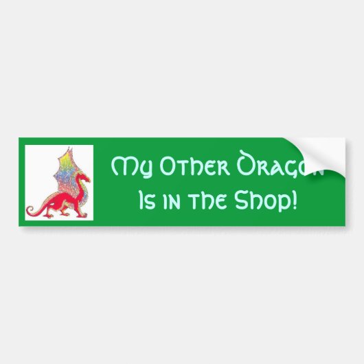 Dragon Bumpersticker (Voorkant)