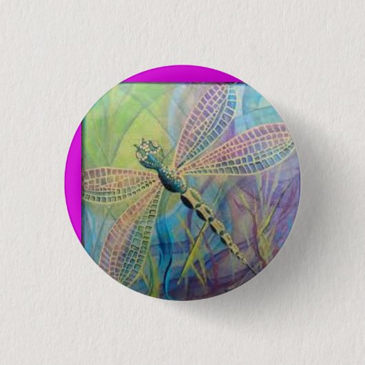 Dragon Button. "2 Ronde Button 3,2 Cm (Voorkant)