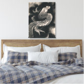 Dragon by Katsushika Hokusai Canvas Afdruk (Insitu (Slaapkamer))