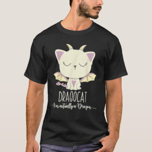 Dragon Ca Cute Kitten Lover T-shirt Japanse Monste