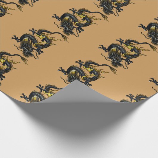 Dragon Cadeaupapier (Hoek)
