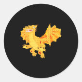 Dragon Cannelloni Ronde Sticker (Voorkant)