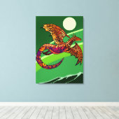 Dragon Canvas Afdruk (Insitu (Houten vloer))