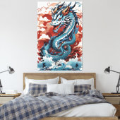 Dragon Canvas Afdruk (Insitu (Slaapkamer))