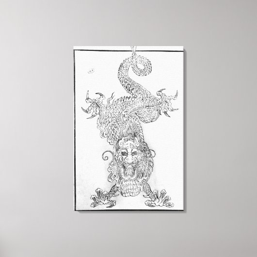 Dragon Canvas Afdruk (Voorkant)