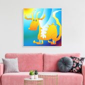 Dragon Canvas Afdruk (Insitu (Woonkamer))