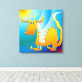 Dragon Canvas Afdruk (Insitu (Houten vloer))