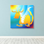 Dragon Canvas Afdruk (Insitu (Houten vloer))