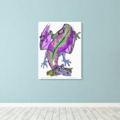 Dragon Canvas Afdruk (Insitu (Houten vloer))