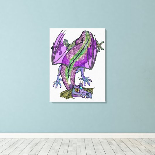 Dragon Canvas Afdruk (Insitu (Houten vloer))