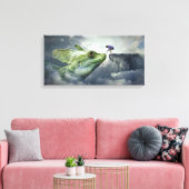 Dragon Canvas Afdruk (Insitu (Woonkamer))