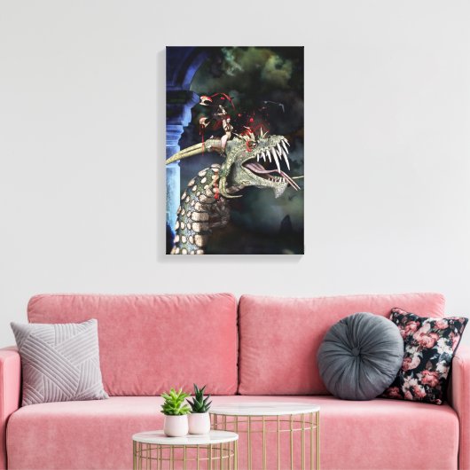 Dragon Canvas Afdruk (Insitu (Woonkamer))