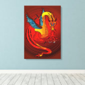 Dragon Canvas Afdruk (Insitu (Houten vloer))