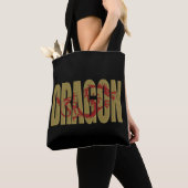 dragon canvas tas (Dichtbij)