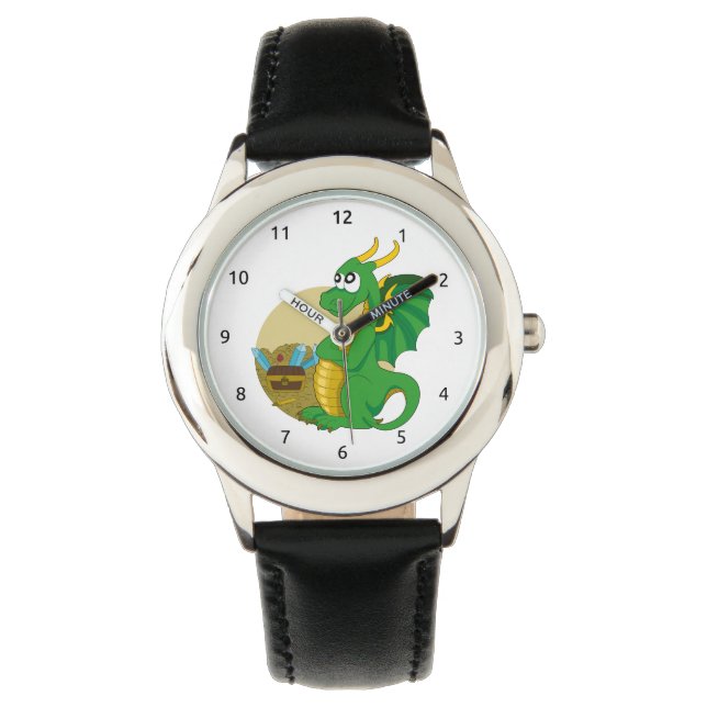 Dragon cartoon horloge (Voorkant)