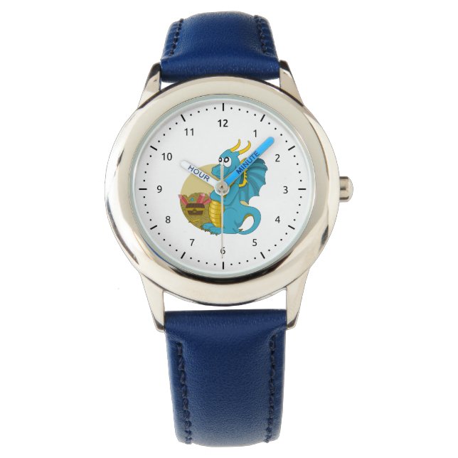 Dragon cartoon horloge (Voorkant)